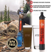 PureFlow Water Filter Straw
